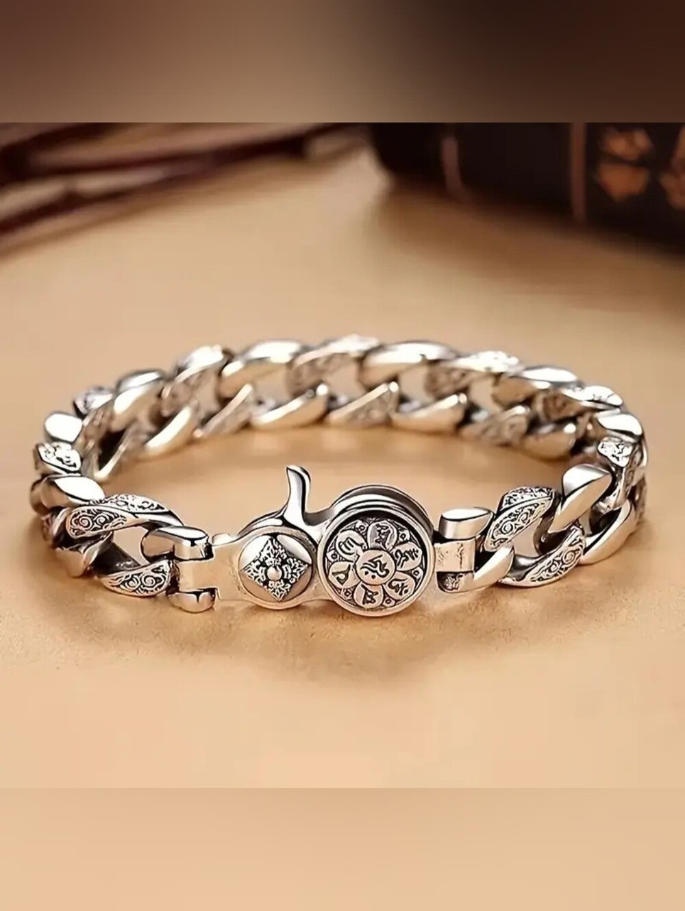 925 Sterling Silver Men's Fashion Bracelet Classic Designer Style Hypoallergenic